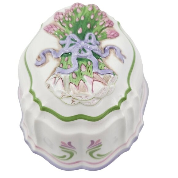 VINTAGE Le Cordon Bleu The Franklin Mint ASPARAGUS and RASPBERRY Gelatin Mold - Picture 7 of 16
